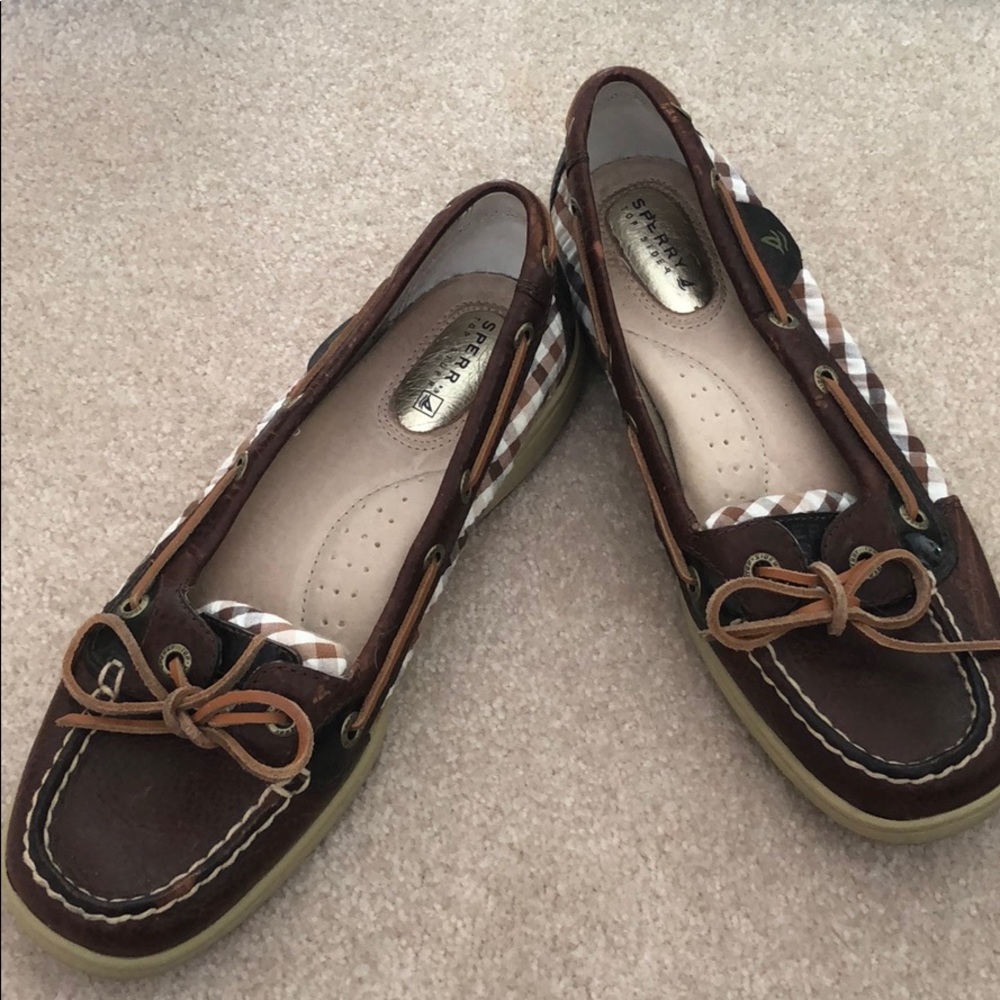 Brown Leather Sperry Top Sider